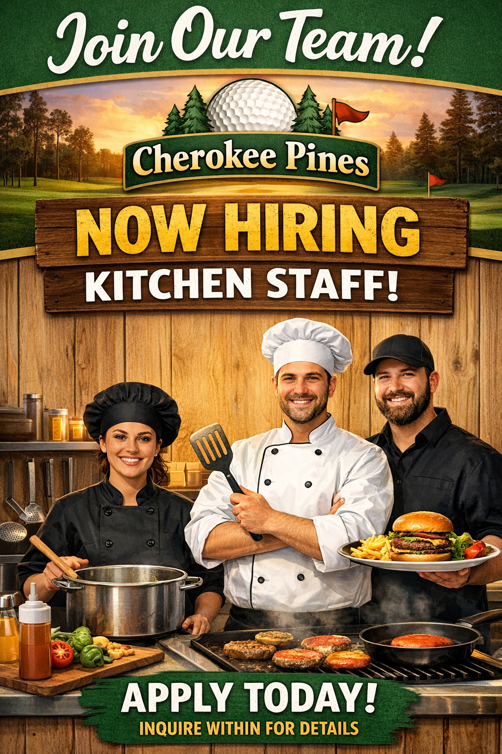 Now Hiring: Cook / Kitchen Staff